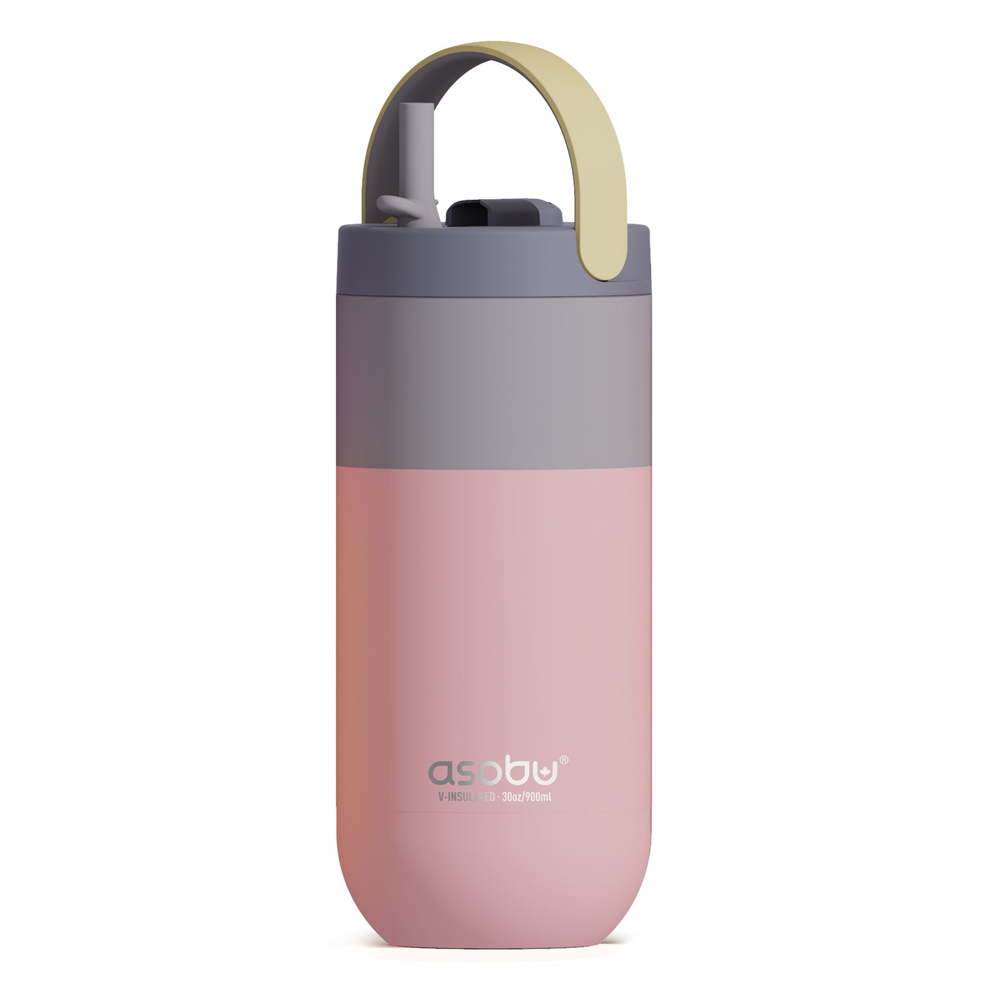 Orbit Pastel Peach + Tan Water Bottle