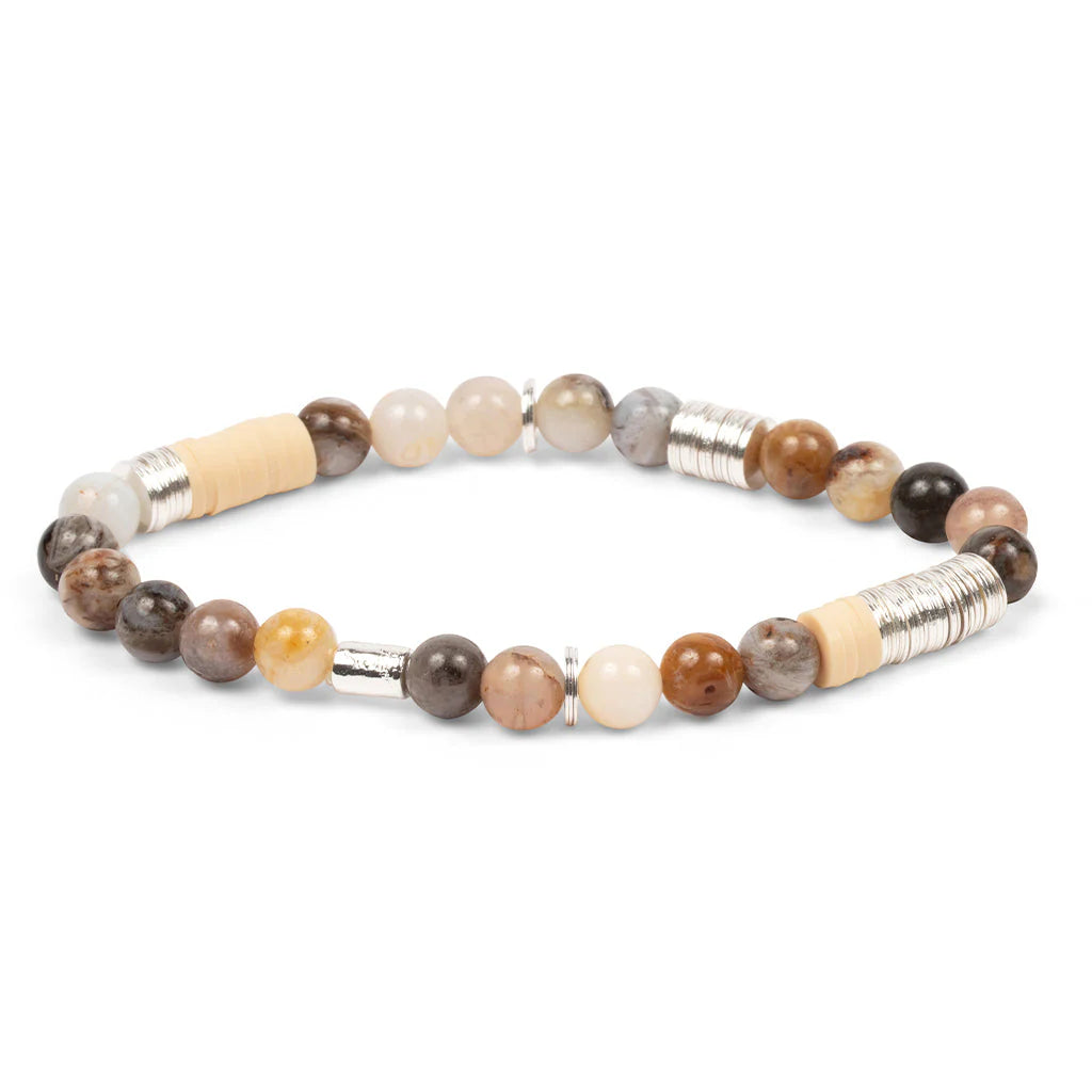 Intermix Stone Stacking Bracelet Mexican Onyx