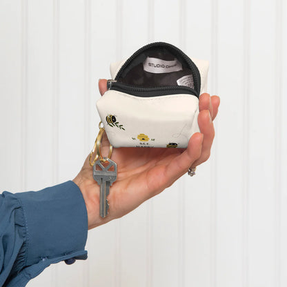 Don't Worry Bee Happy Keychain Pouch
