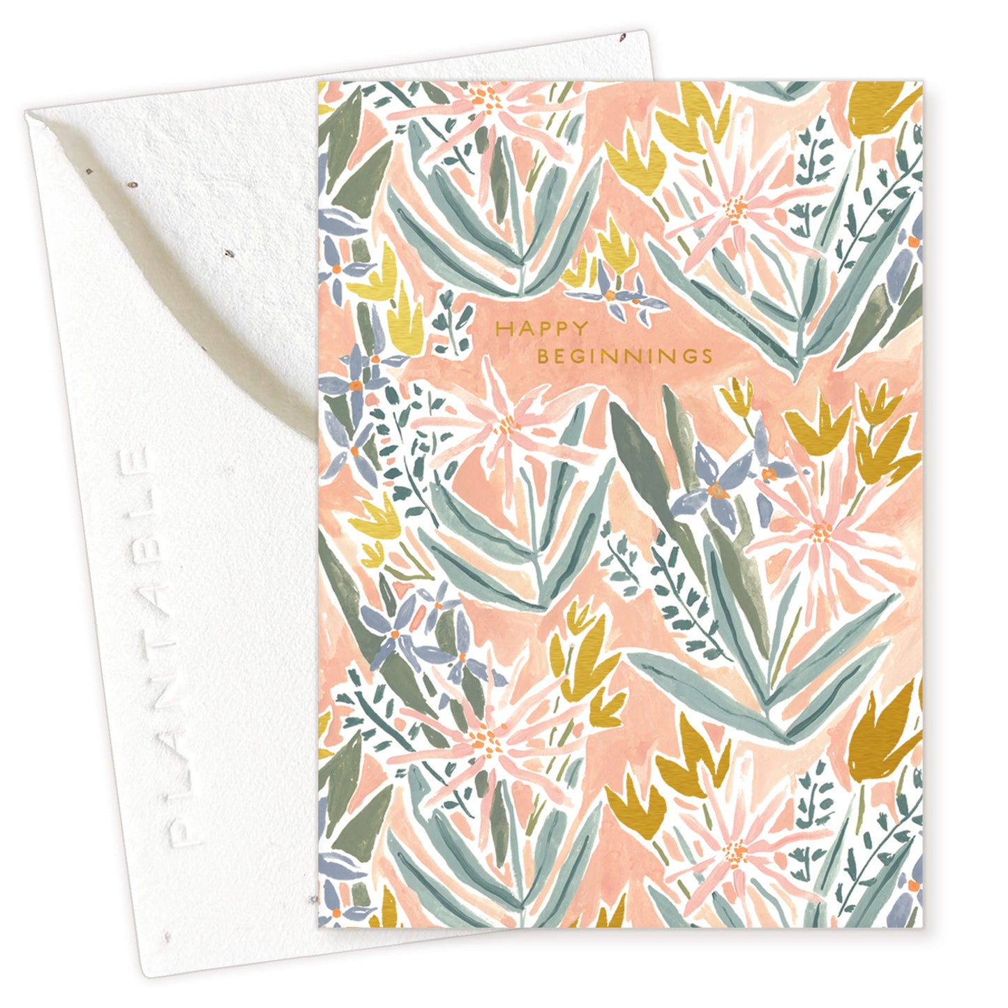 Happy Beginnings Mini Greeting Card