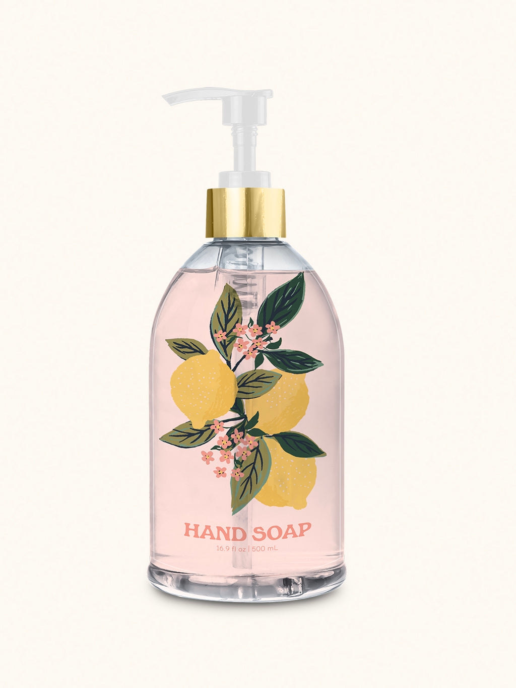Lemon Verbena Liquid Hand Soap with Decorative Insert