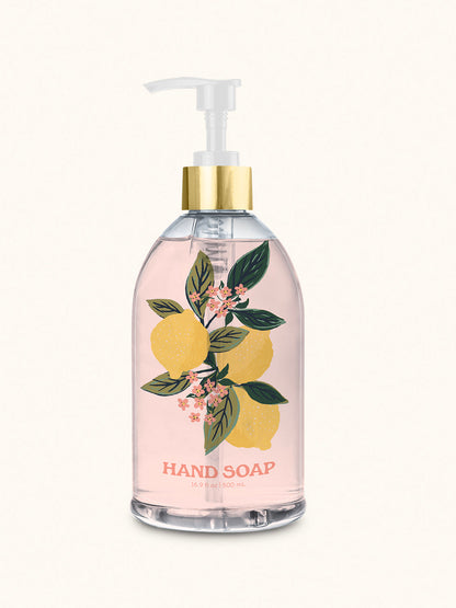 Lemon Verbena Liquid Hand Soap with Decorative Insert