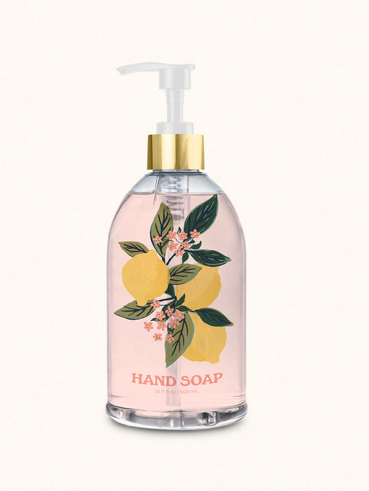 Lemon Verbena Liquid Hand Soap with Decorative Insert