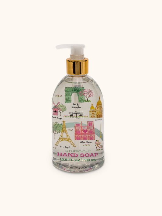 Flower Fields Sights of Paris Hand Soap with Decorative Insert