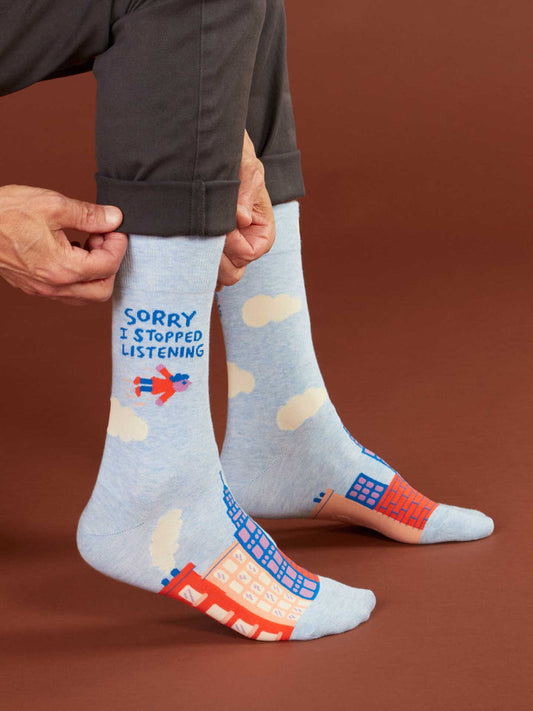 Men's Crew Socks I Stopped Listening