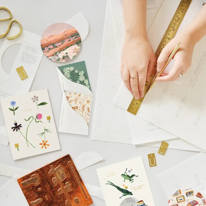 Saddle Up Sprout Mini Greeting Card