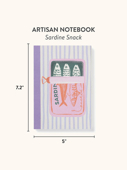 Sardine Snack Artisan Notebook