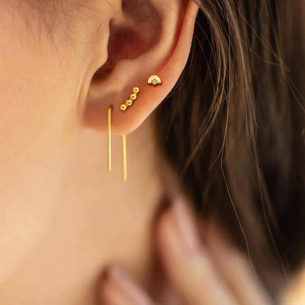 Refined Stud Trio Venus Silver