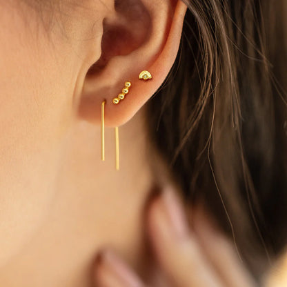 Refined Stud Trio Venus Silver