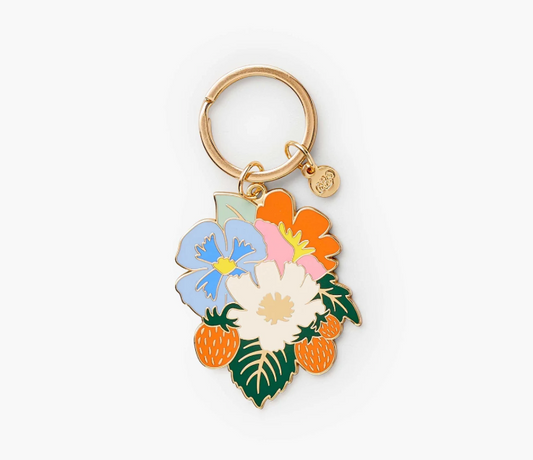 Strawberry Fields Enamel Keychain