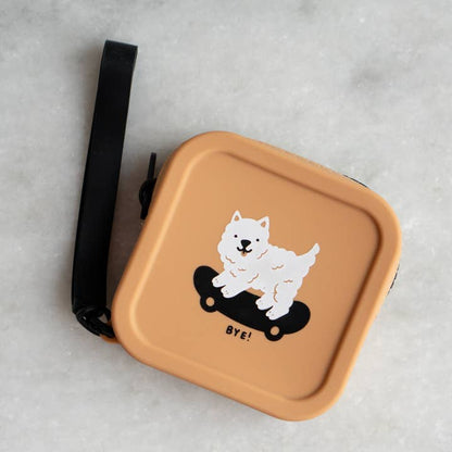 Sk8 Dawg Zipper Silicone Coin Pouch