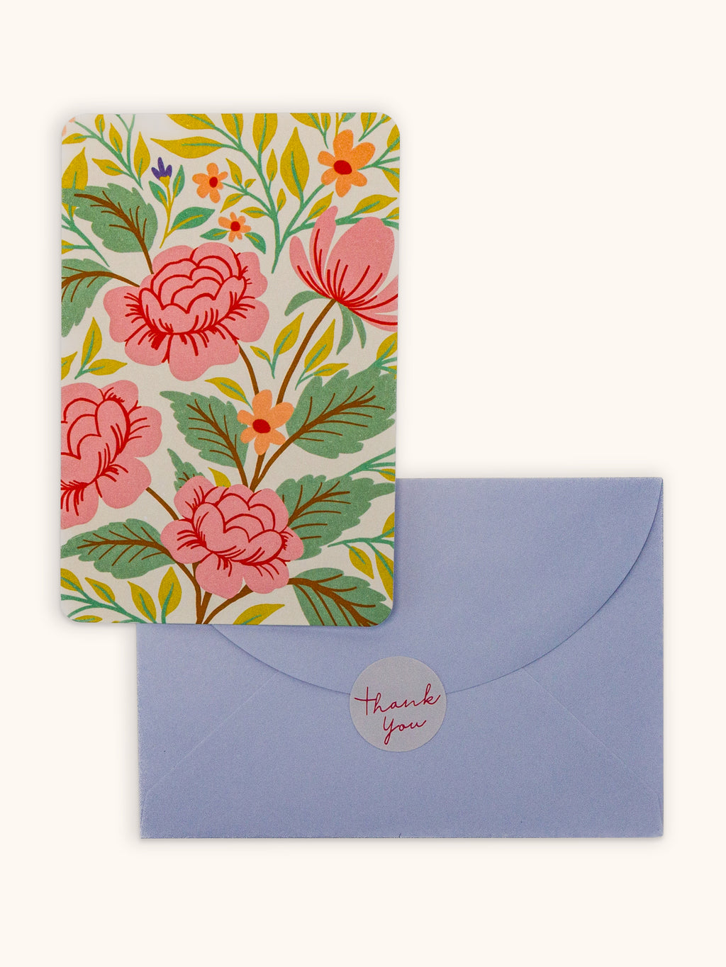 Springtime Blooms Assorted Note Card with Stickers