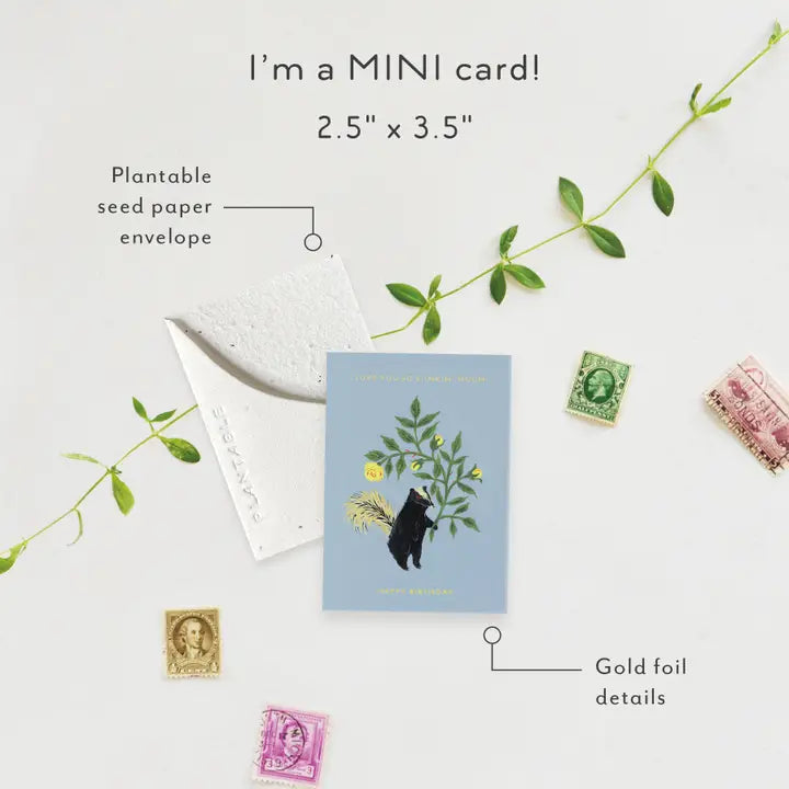 Stinker Sprout Mini Greeting Card