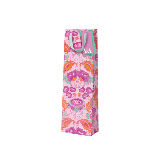 Neon Floral Pink Arts & Wine Crafts Gift Bag