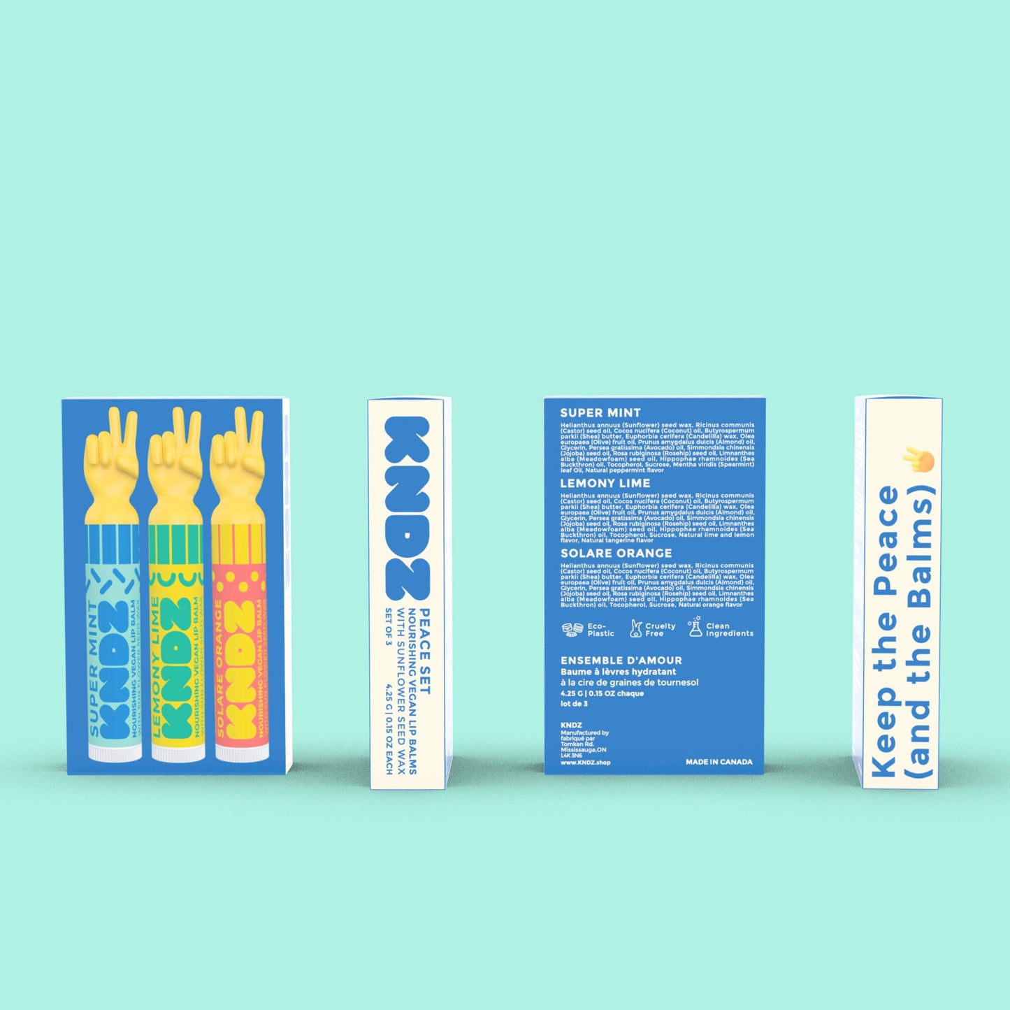Peace Vegan Lip Balm Set