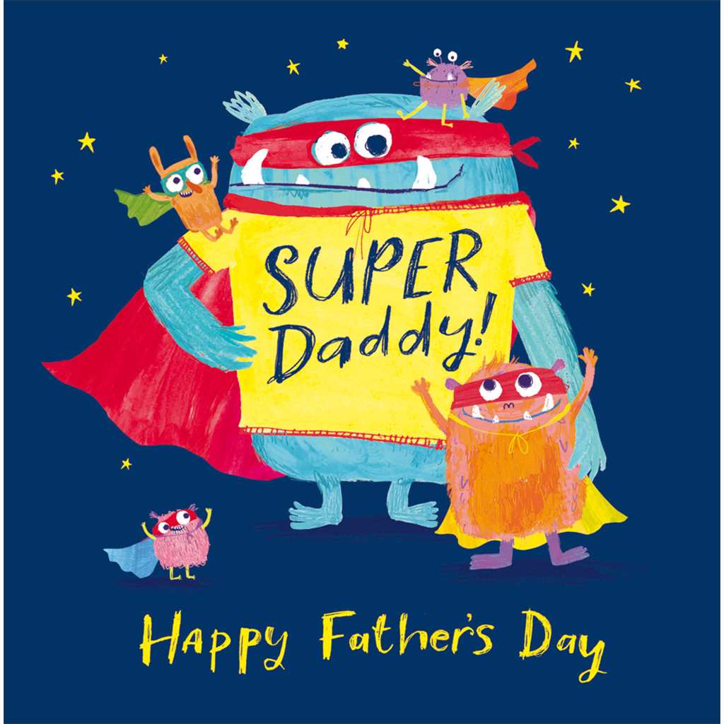 Super Monster Daddy Father's Day Card