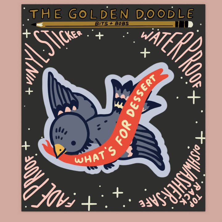 S64 What's for Dessert Waterproof Vinyl Sticker