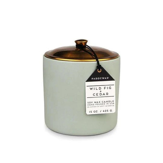 Hygge 15oz Wild Fig & Cedar Soy Candle