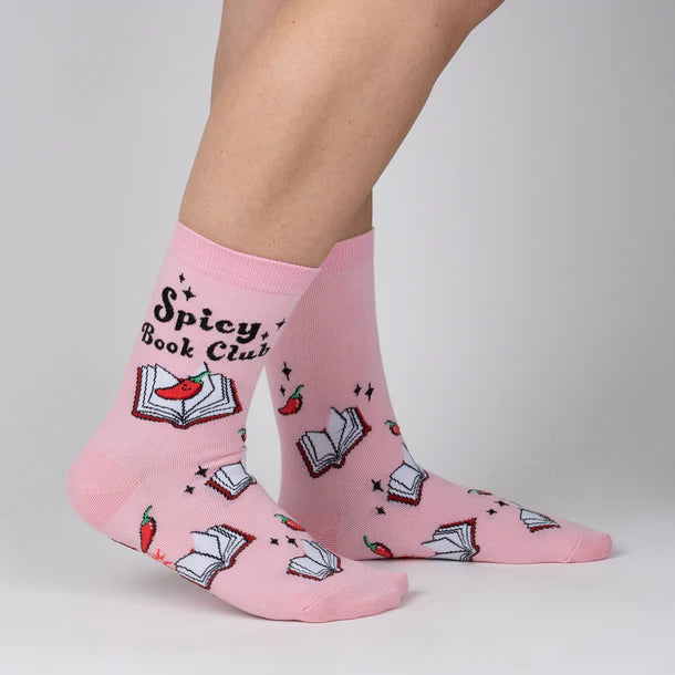 Women's Crew Socks Spicy Book Club