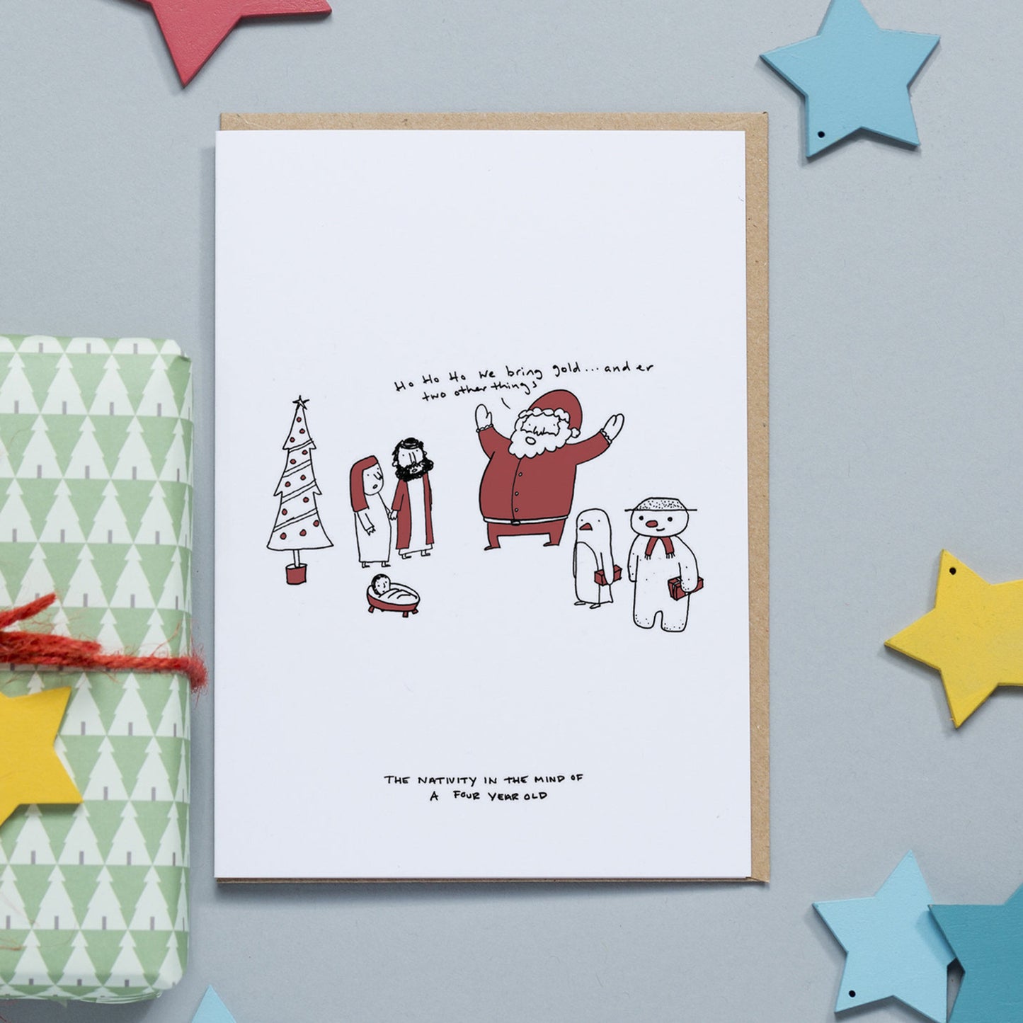 Xmas 4 Year Old Mind Card