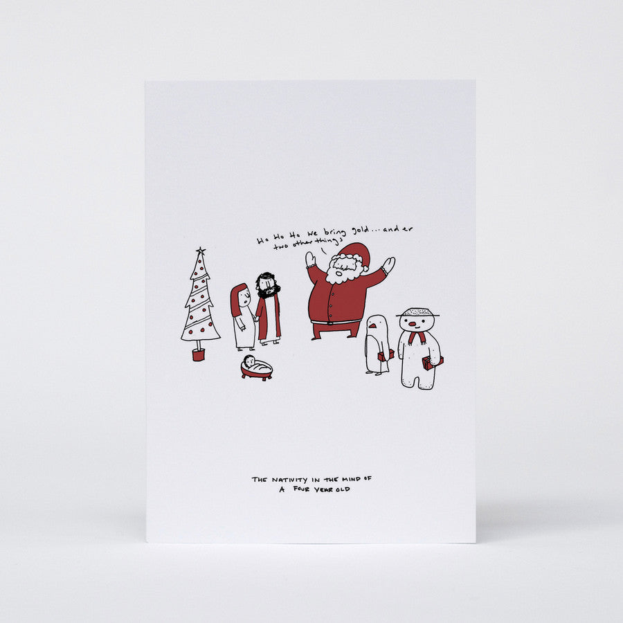 Xmas 4 Year Old Mind Card