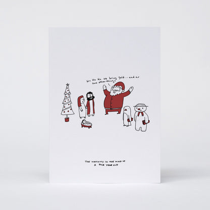 Xmas 4 Year Old Mind Card