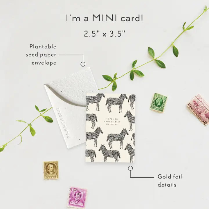 Ze-best Sprout Mini Greeting Card
