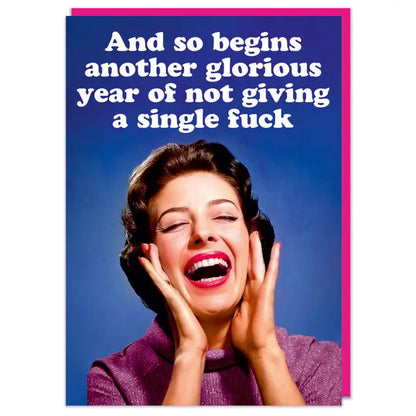 And Begins Another Year Greeting Card