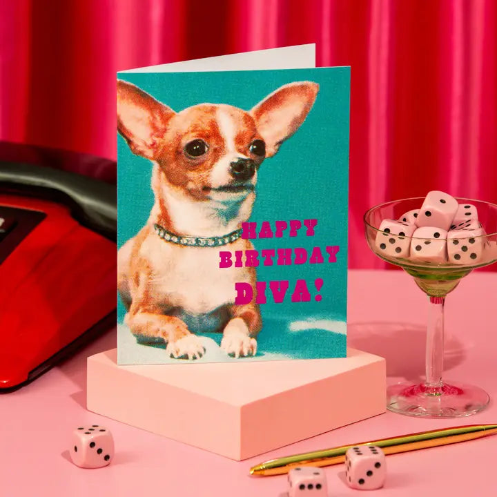 Birthday Diva Foil Birthday Greeting