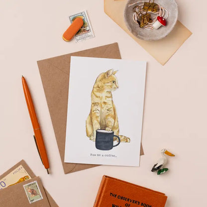 Paw Me a Coffee Card