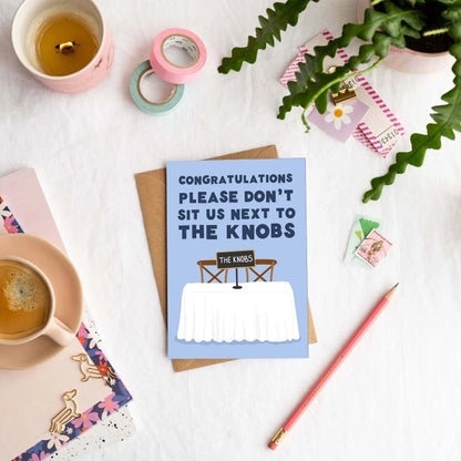 The Knobs Wedding Card