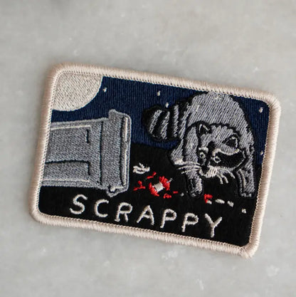 #24 Scrappy Raccoon Trash Sticky Patch