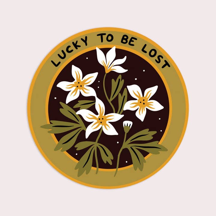 S20 Lucky to be Lost Waterproof Vinyl Sticker