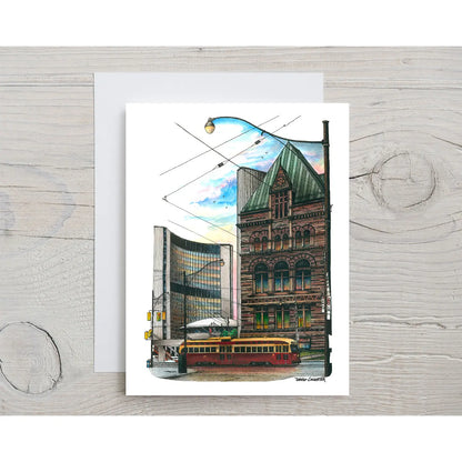 City Halls Toronto Greeting Card