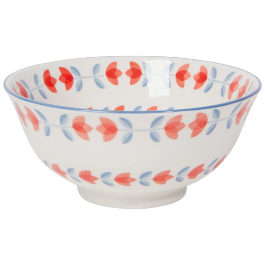 Red Tulip Bowl 6 inch