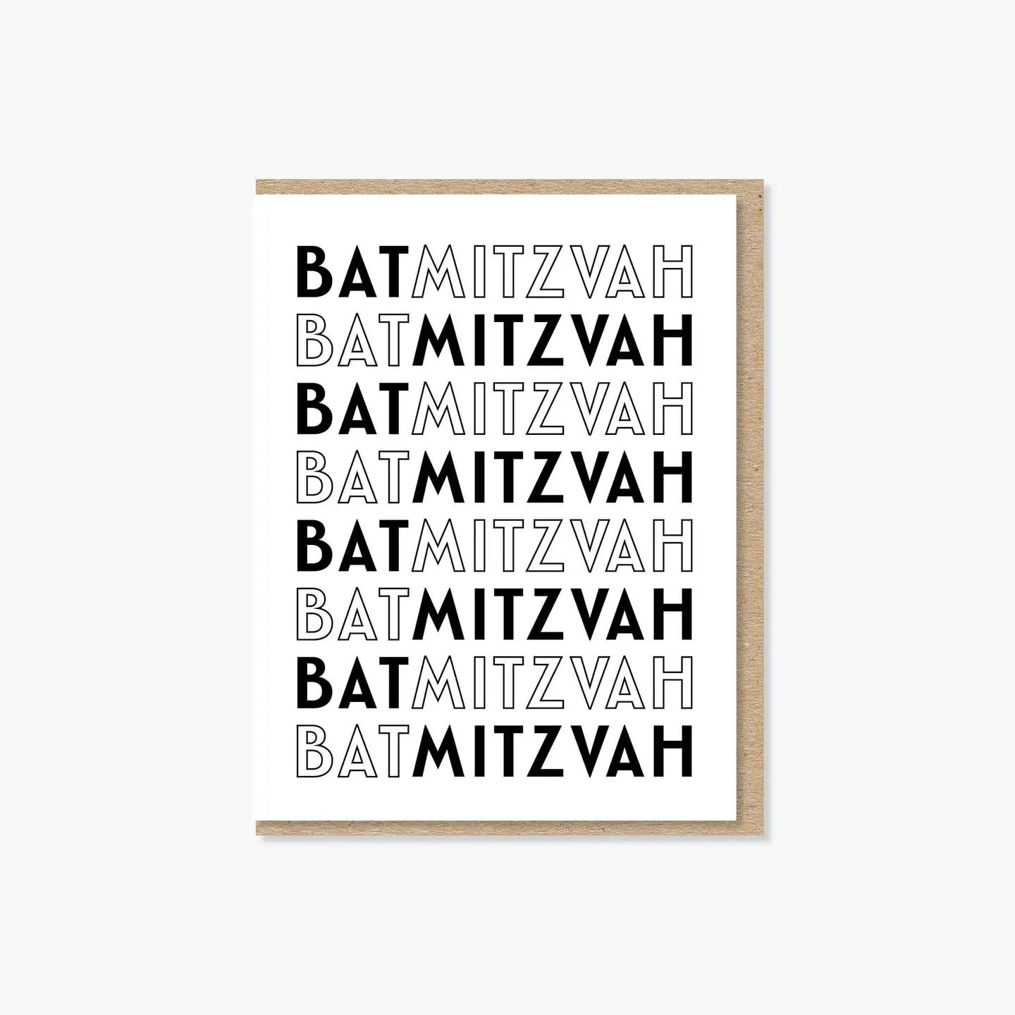 Bat Mitzvah Repeat Card