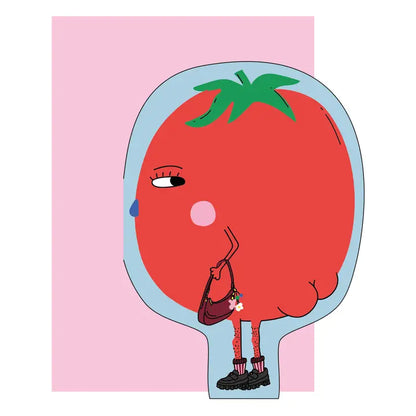 Hey Tomato! Die Cut Greeting Card