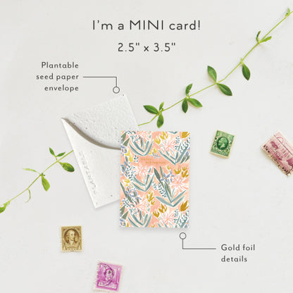 Happy Beginnings Mini Greeting Card