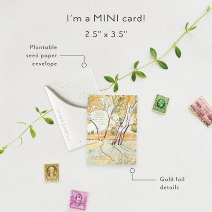 In the Shade Sympathy Spouts Mini Greeting Card