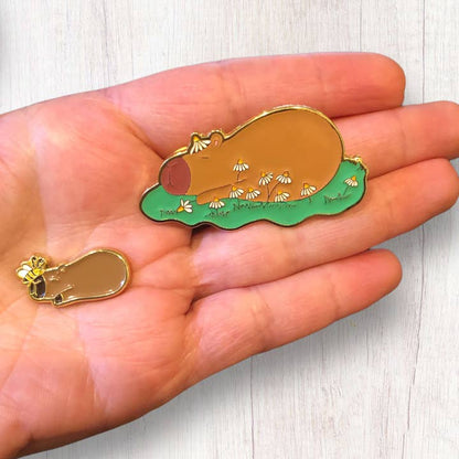 @34 Capybarbaras Enamel Pin