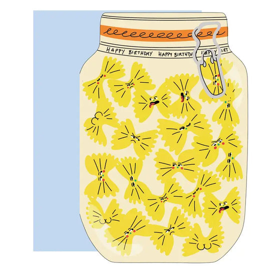 Pasta Jar Die Cut Greeting Card