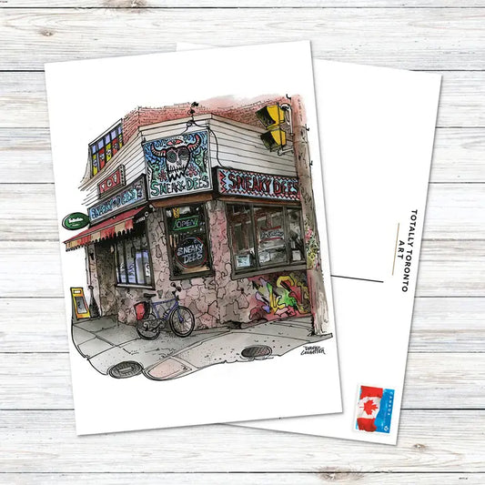 Sneaky Dee's Toronto Postcard