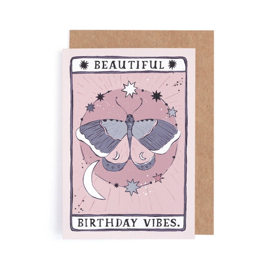 Moth Birthday Vibes Card