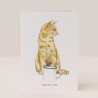 Paw Me a Tea Card