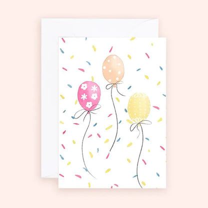 Cue the Confetti Balloon Birthday Enclosure Card