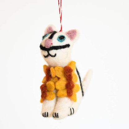 F94 - Salvador Catli Art Cat Felt Decoration