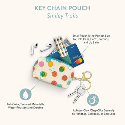 Smiley Trails Keychain Pouch
