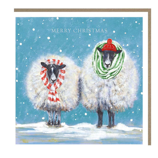 Duo Goats Christmas Cards Cello Pack