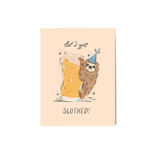 Let's Get Slothed Card
