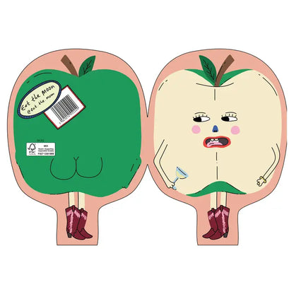 Hey Apple! Die Cut Greeting Card